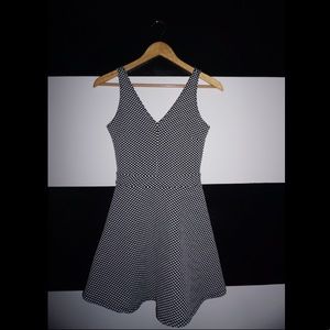 Polka Dot V Neck Dress